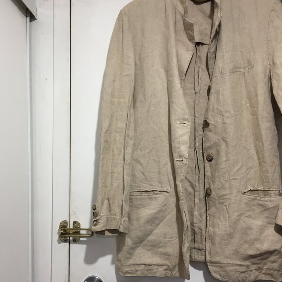 VINTAGE DKNY LONG LINEN JACKETS SIZE 6 - Picture 7 of 14
